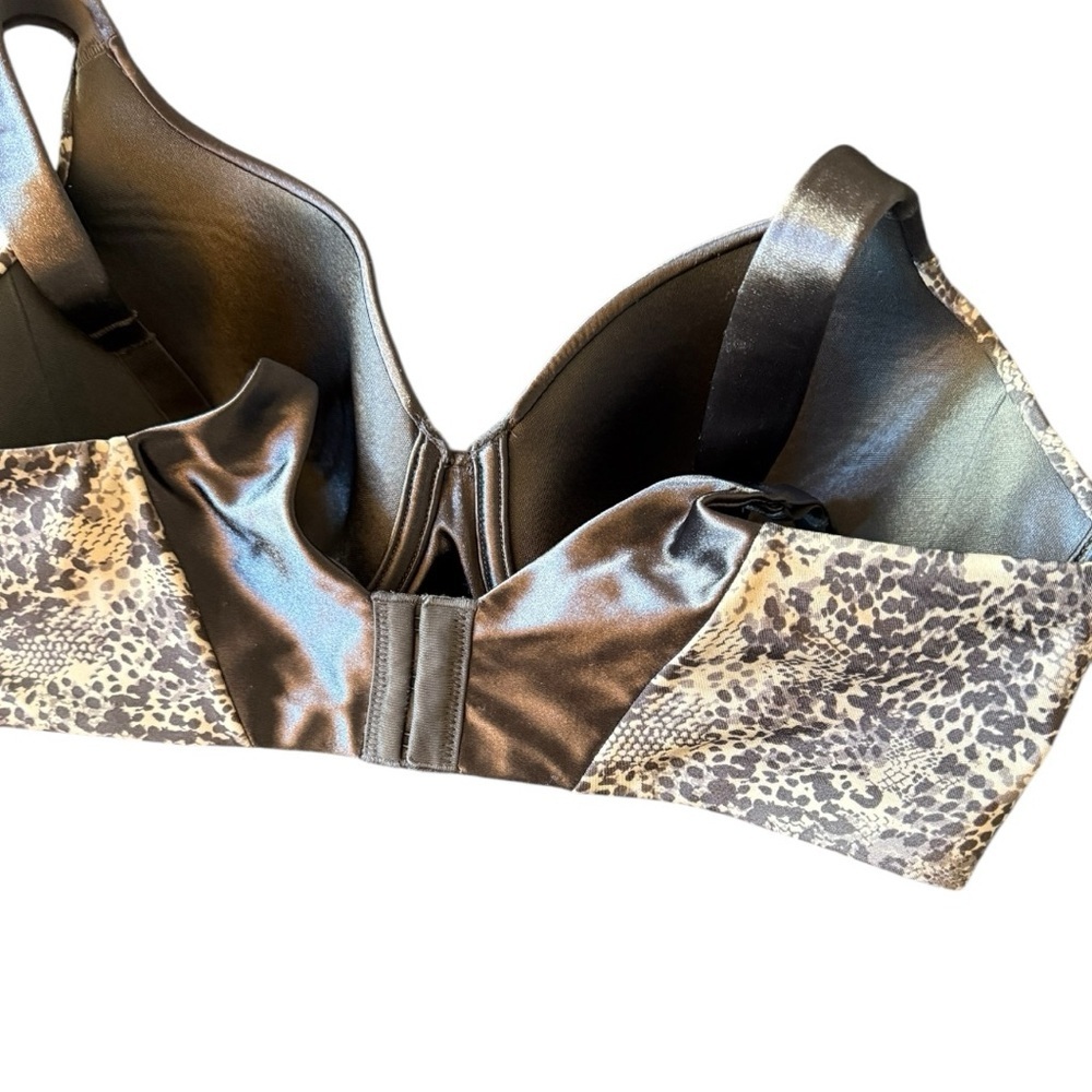 Vanity Fair Gray & white Animal Print Bra very luxurious lined in satin 36D - Picture 15 of 15